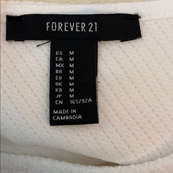 forever 21 white ribbed dress - Picture 3 of 4